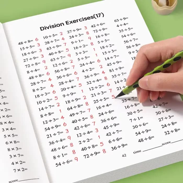 Cahiers d'exercices mathématiques pour enfants, livres de pratique de multiplication et de division, cartes arithmétiques, fournitures scolaires, apprentissage des mathématiques pour étudiants