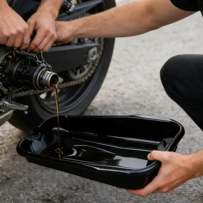 Conteneur de vidange d'huile à large ouverture multifonctionnel pour la réparation automobile, l'entretien du moteur et le service de garage