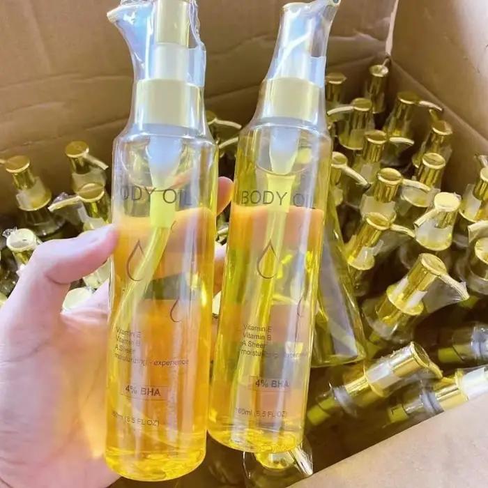 Lotion pour le corps vietnamienne à l'huile d'olive, 160ml, éclaircissante à absorption rapide, 4% BHA, soin d'huile essentielle pour peau lisse et brillante