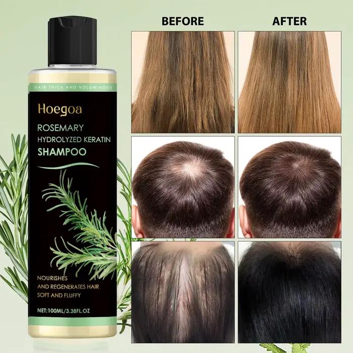 Shampoing pour la croissance des cheveux à l'huile de romarin