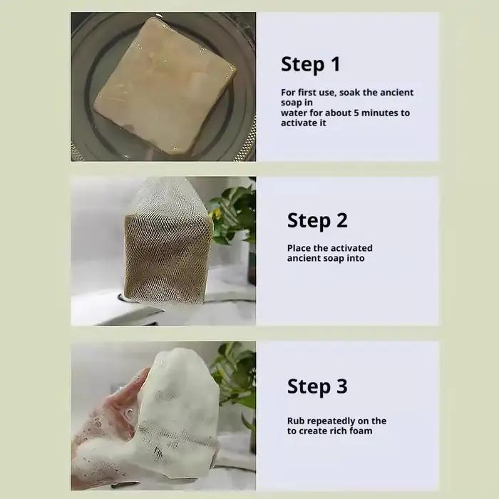 Savon naturel ancien, affiné 3 ans dans une grotte