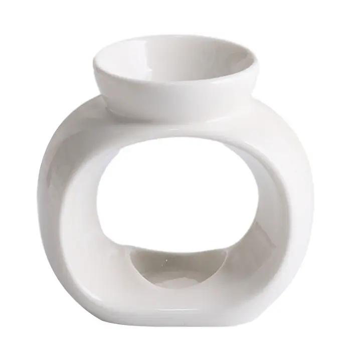 Brûleur d'Huiles Essentielles en Porcelaine