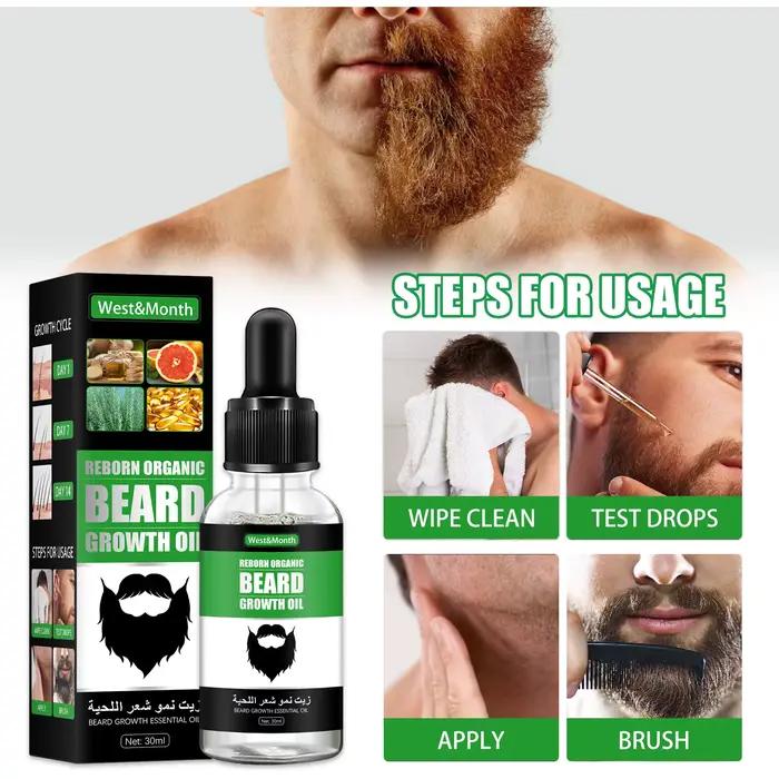 Huile de soin de la barbe pour hommes