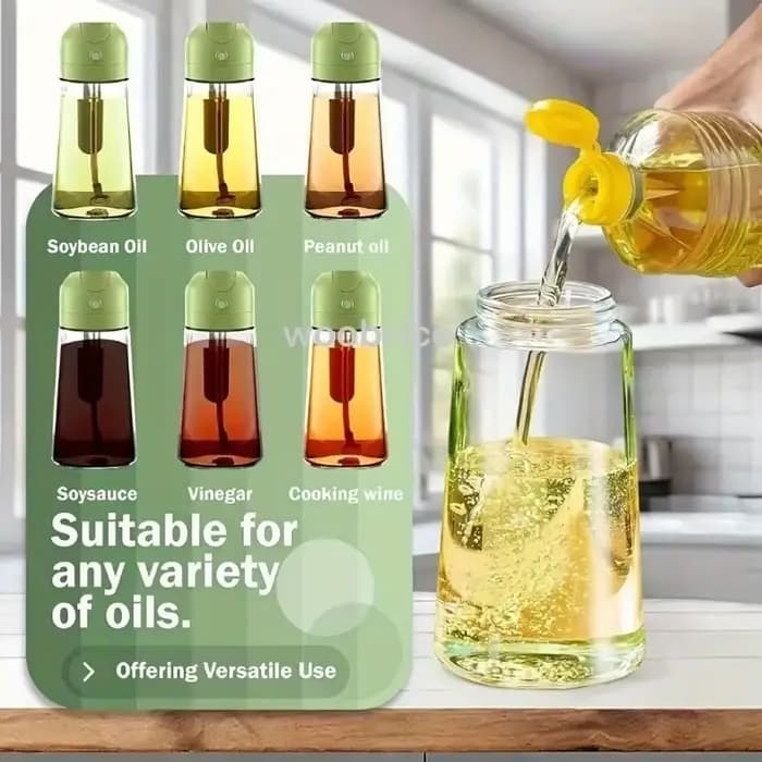 Bouteille de pulvérisation d'huile en verre, vaporisateur d'huile de cuisine pour la cuisson, bouteille de stockage d'huile d'olive Anti-fuite pour BBQ, salade, Steak, fournitures de cuisine