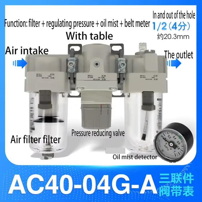 Mathiateur de filtre à eau huile Filtre régulateur de pression valv AR AW20 30 40-02-03-04 AC20 30 AR20-02-A AR30-03BG-A AC30A-03G-A