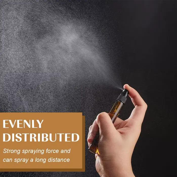 Flacon pulvérisateur vide en verre ambré de 10ML