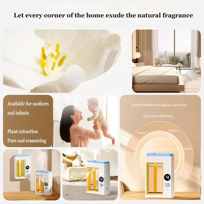Diffuseurs de parfum 4 Modes pour la maison, diffuseur d'huile, vaporisateur de chambre à coucher, humidificateur de parfum naturel, USB, aromathérapie, bureau