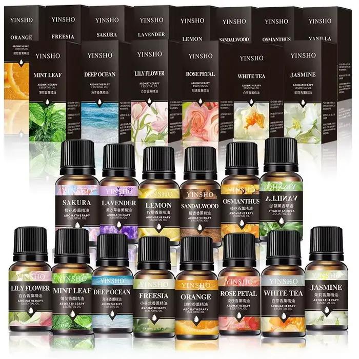 Huiles essentielles d'aromathérapie 10ml pour humidificateur lavande rose citron menthe détente bien-être ambiance naturelle intérieur occasions spéciales