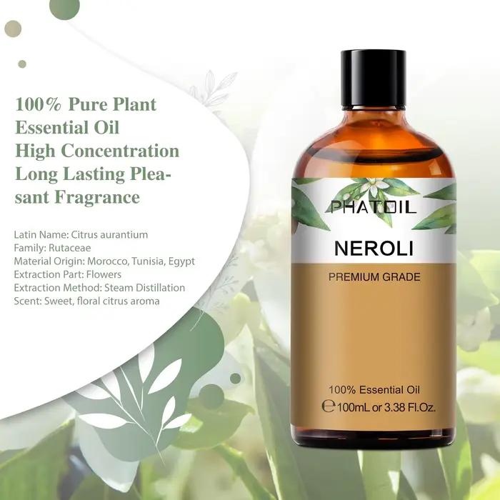 PHATOIL 100ML Copaiba huiles essentielles pures Helichrysum Neroli arbre à thé australien citron Eucalyptus curcuma origan huile de menthe verte