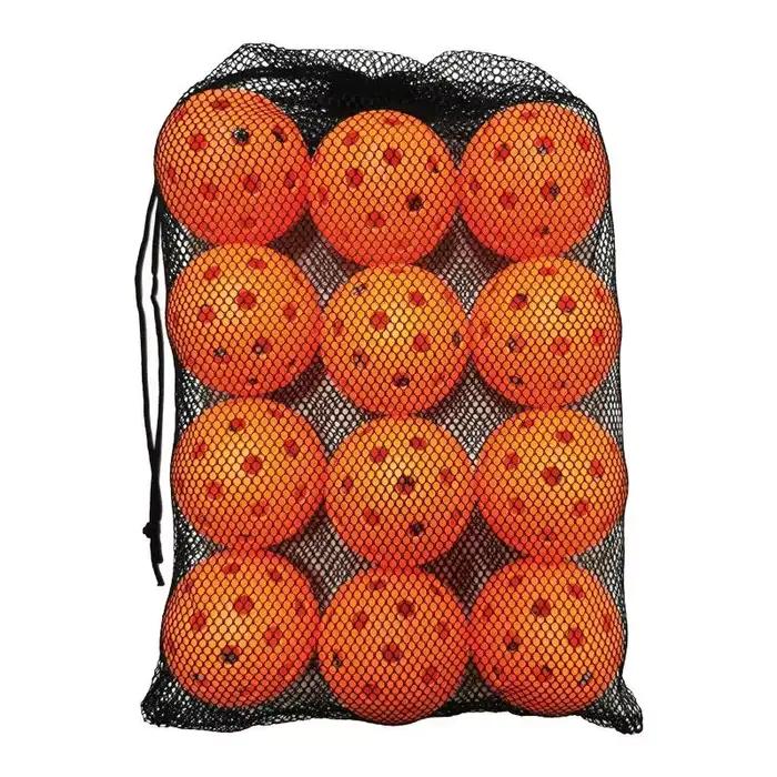 Lot de 12/6 balles de pickleball 74 mm, 40 trous, durables pour l'extérieur, 26 g par balle, pour la compétition