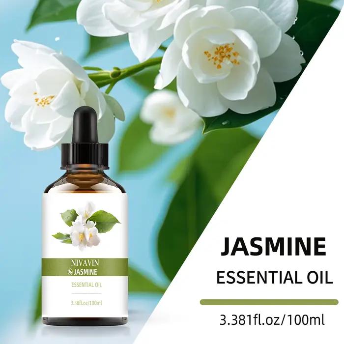 NIVAVIN Huile Essentielle de Jasmin 30ml/60ml/100ml