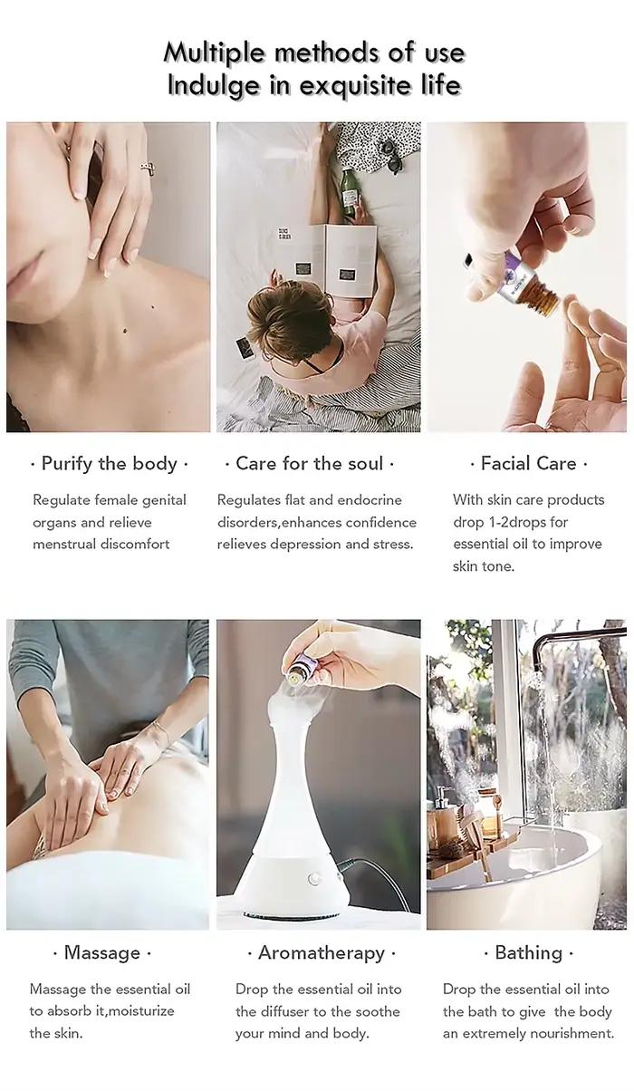Huile essentielle de romarin (100% naturelle Pure) de qualité thérapeutique