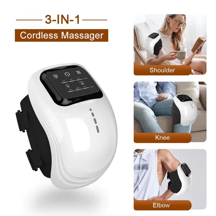Massage chauffant physiothérapie des articulations du genou compresse chaude