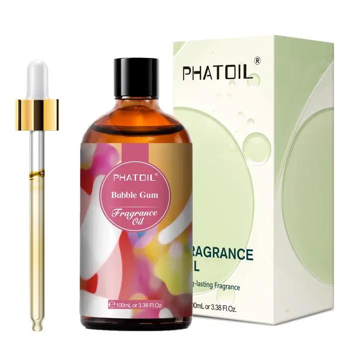 PHATOIL – huile parfumée pour diffuseur, aromathérapie, violet de Parme, musc blanc, fleur d'oranger, café, freesia, chewing-gum, 100ml