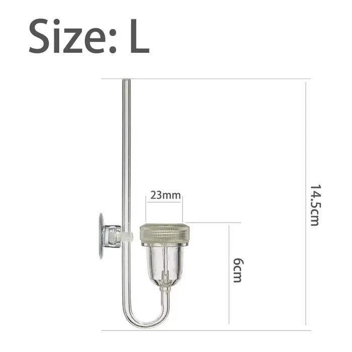 Diffuseur de CO2 d'aquarium avec compteur de bulles, atomiseur de Style Twinstar, accessoires pour plantes aquatiques en acrylique, pulvérisateur de fournitures