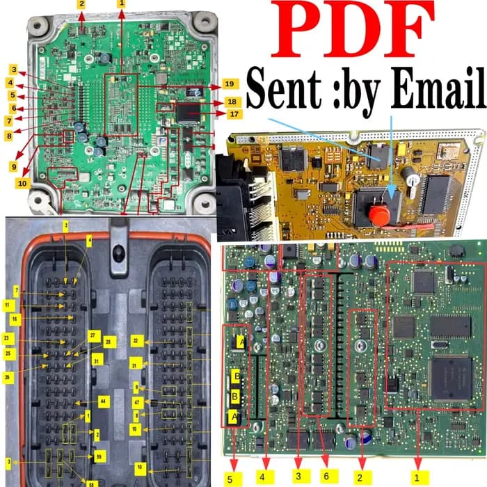 Manuel de réparation ECU, E-Pleen anglais, fuchsia, fichier PDF, test EPROM, programmation, diagnostic de voiture, outils d'apprentissage