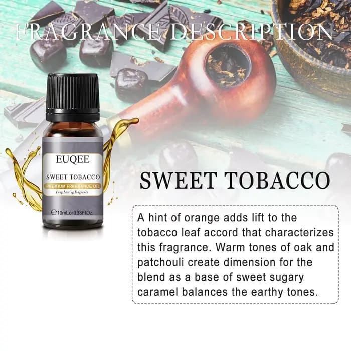 EUQEE 10ml huile parfumée Premium cuir baie rhum couronne de noël huiles aromatiques bois de cèdre bois de santal lilas huile parfumée de noix de coco