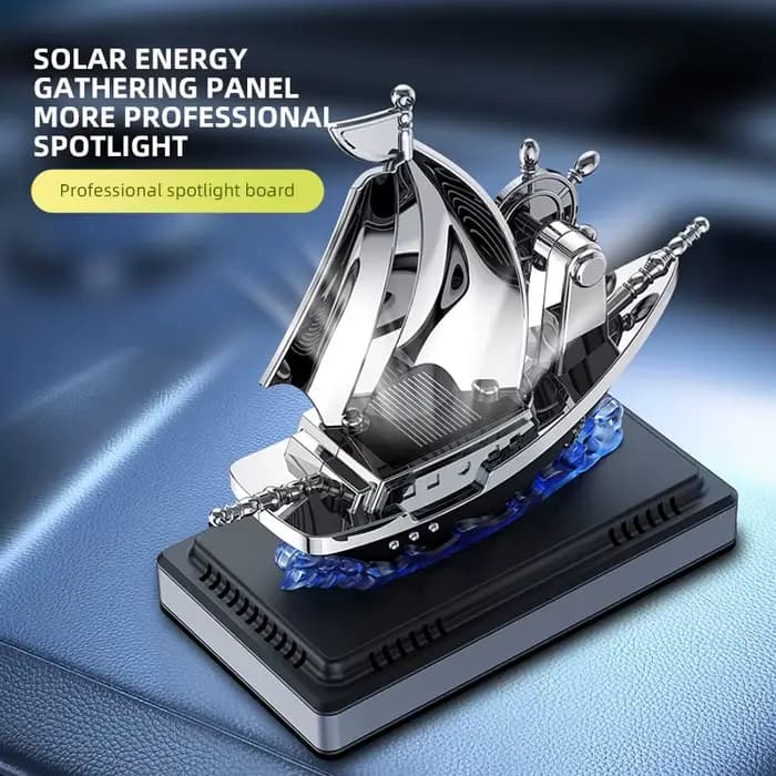 Diffuseur solaire de voiture, désodorisant de parfum, ornement pour tableau de bord de voiture, conception en forme de bateau, diffuseur de parfum, odeur