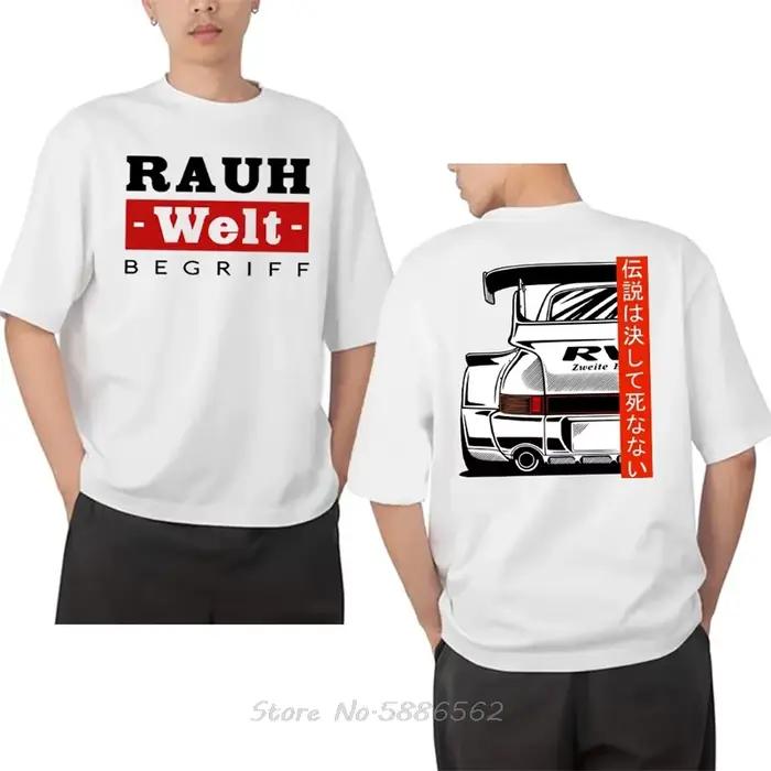 Rauh Welt rétro Turbo RWB 993 T-shirt unisexe coton T-shirt surdimensionné Fitness t-shirts imprimer hauts vêtements pour hommes graphique Streetwear