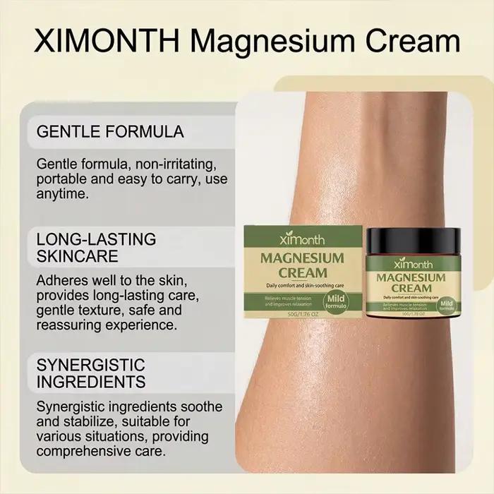 Crème relaxante au magnésium naturel premium