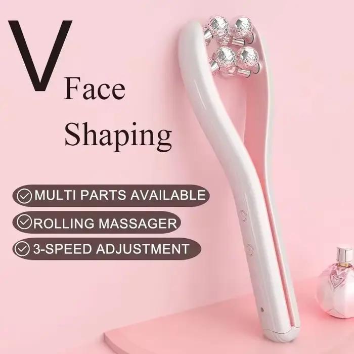 Rouleau de massage facial en V pour raffermir et affiner le visage – Outil de beauté