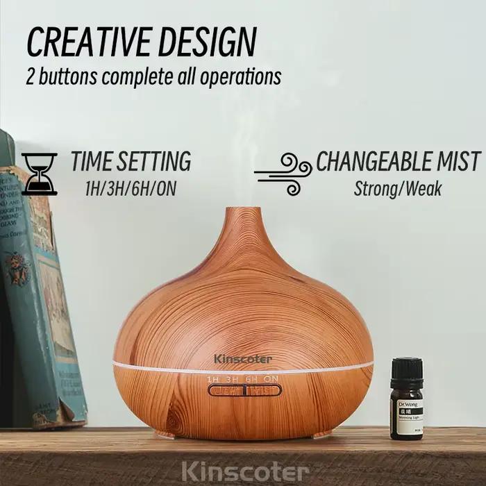 Diffuseur d'huiles essentielles d'aromathérapie de haute qualité 500ml