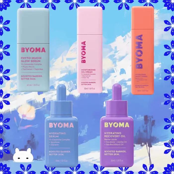 BYOMA barrière boostée huile de récupération hydratante sérum hydratant Gel crème Phyto Mucin