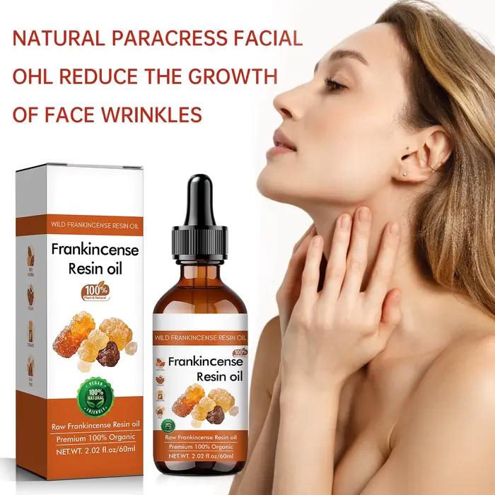 Huile pour le visage à la résine d'encens biologique 60 ml - Formule 100% pure et brute