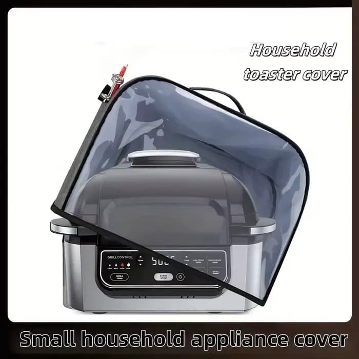 Housse de protection pour friteuse à air Ninja Foodi Grill, capot anti-poussière durable pour cuisine avec poches de rangement, housse anti-poussière imperméable pour grille-pain domestique