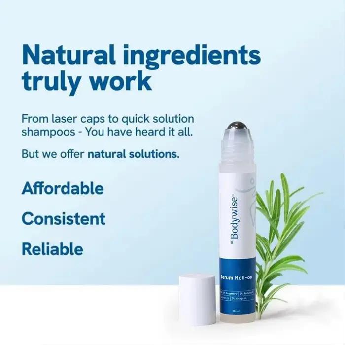 Essence capillaire roll-on à la rosmarine Body.wise - Nourrissante