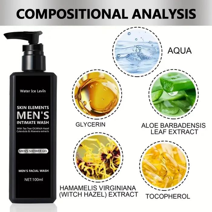 Nettoyant pour le visage pour hommes 100ML pour le nettoyage et le bain quotidiens, adapté aux peaux grasses, apaisant, purifiant et nettoyant