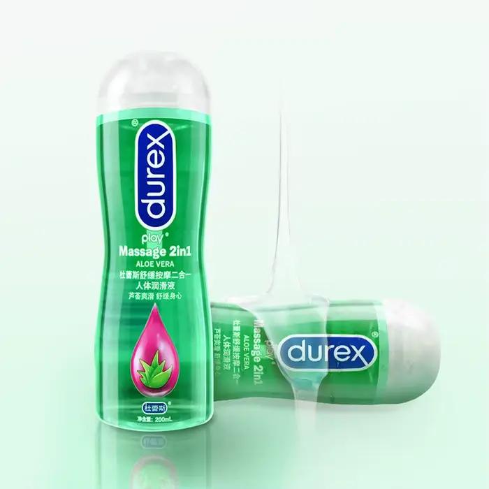 Durex-Lubrifiant à base d'eau pour massage et orgasme, produit sexuel pour anal et vaginal, 2 en 1, 50/200ml