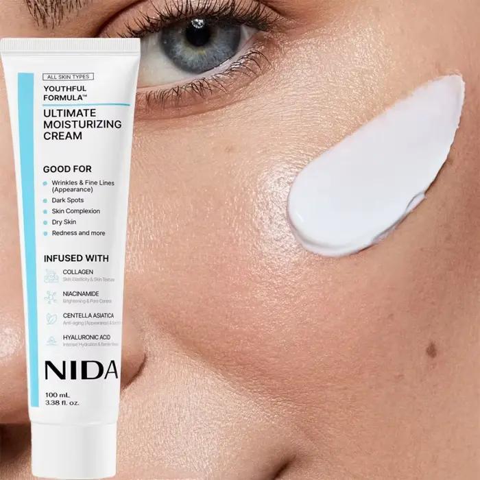 NIDA plante naturelle Texture rafraîchissante crème pour le visage à Absorption rapide fonctions multiples crème hydratante quotidienne crème nourrissante