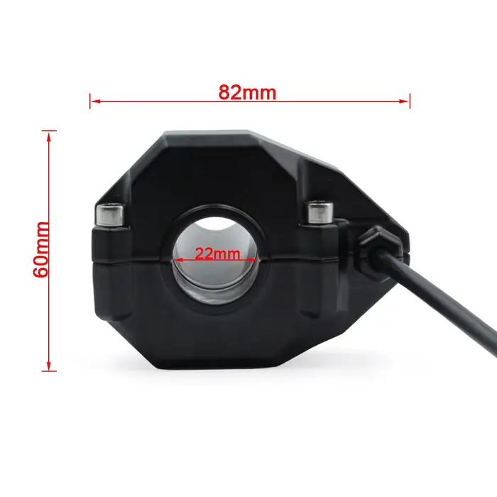 Poignée d'accélérateur complète pour vélo électrique avec roulement à billes et interrupteur à clé pour moto tout-terrain électrique Ridstar Q20Q20Pro/H20