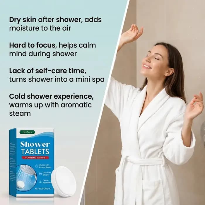 Tablettes de douche aromathérapeutiques hydratantes, anti-stress et anti-fatigue, relaxantes, nettoyantes douces, apaisantes et lissantes