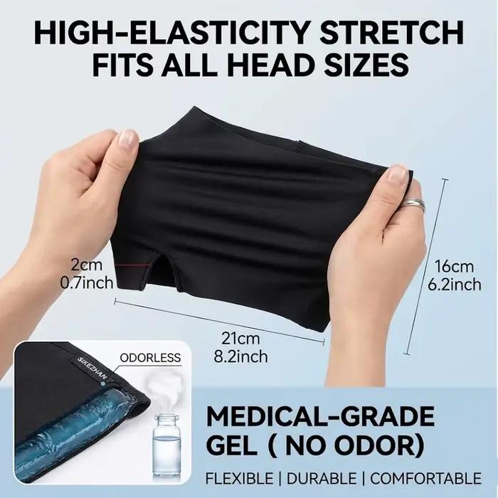 Casque de compression froide en gel pour soulager les migraines et les maux de tête