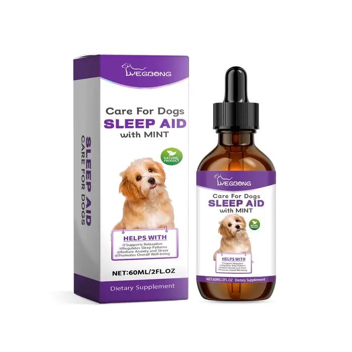 Complément alimentaire YEGBONG Sleep Aid à la menthe pour chiens : réduit l'anxiété et le stress, améliore la vitalité quotidienne des animaux de compagnie.