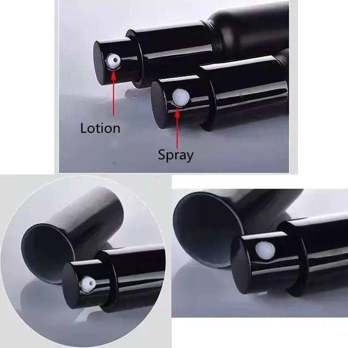 Flacon pulvérisateur d'huile essentielle vert avec brumisateur fin / Pompe à lotion et crème