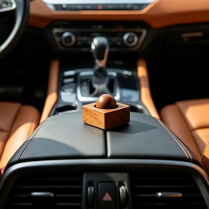 Diffuseur d'huiles essentielles en bois pour voiture