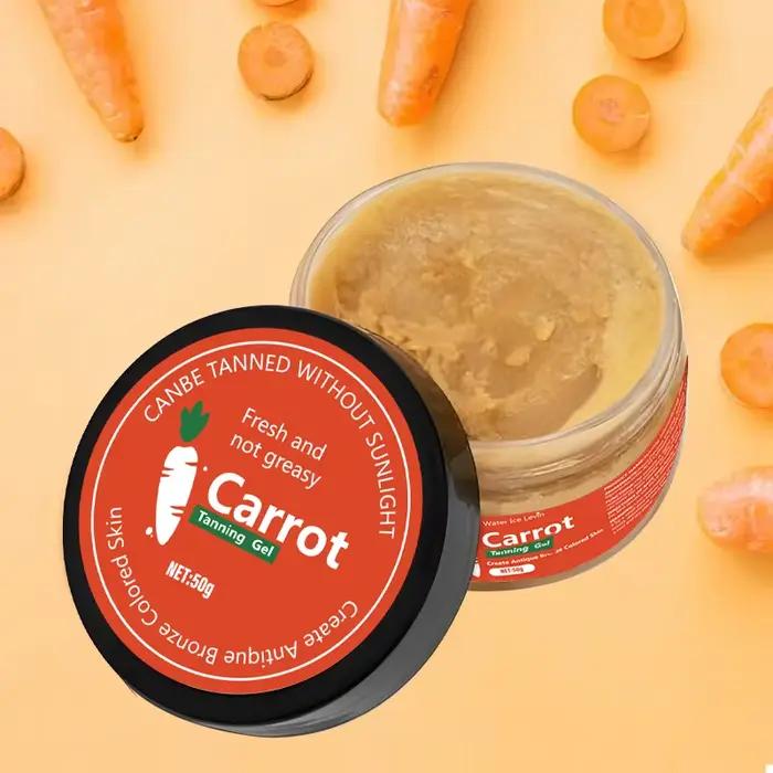 Gel bronzant à la carotte