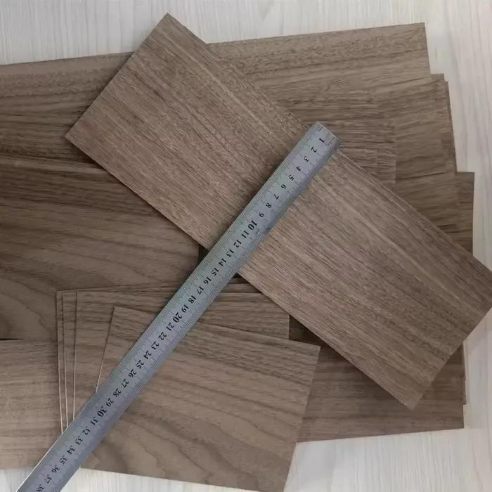 Plaque fine en noyer noir d'amérique du nord, matériel de fabrication en bois massif fait à la main, puce de bûche naturelle 2mm 3mm 5mm 8mm 10mm