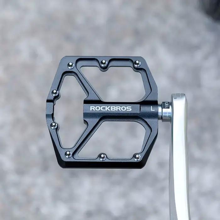 ROCKBROS vtt cyclisme pédale ultralégère vélo scellé DU roulement pédales en alliage d'aluminium CRMO taquet antidérapant partie de vélo pédales
