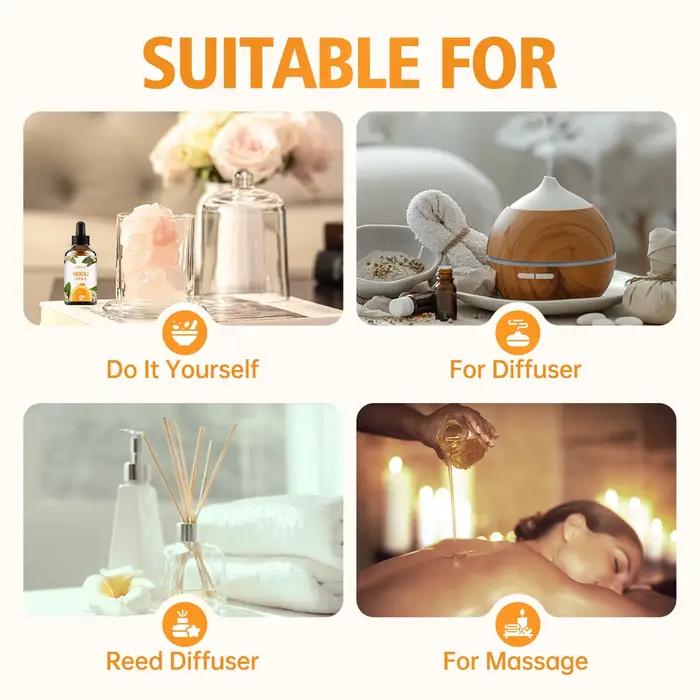 30ml Neroli huile essentielle soins capillaires aromathérapie humidificateur brûleur à la main bougie bricolage