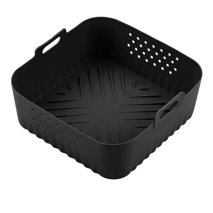 Doublures de friteuse à Air en Silicone de 22.5cm, panier antiadhésif réutilisable pour Ninja AF181 AF180 AF141 AF140 autres accessoires de friteuse à Air 5-8QT
