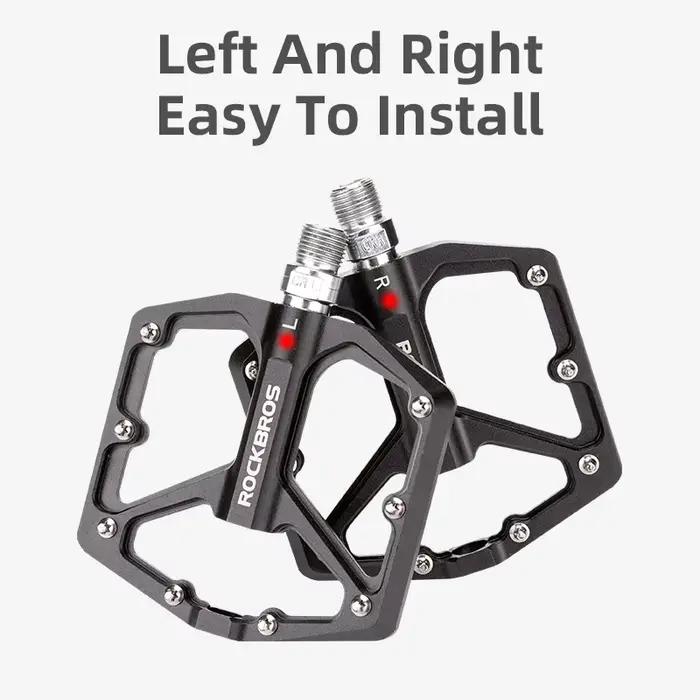 ROCKBROS vtt cyclisme pédale ultralégère vélo scellé DU roulement pédales en alliage d'aluminium CRMO taquet antidérapant partie de vélo pédales