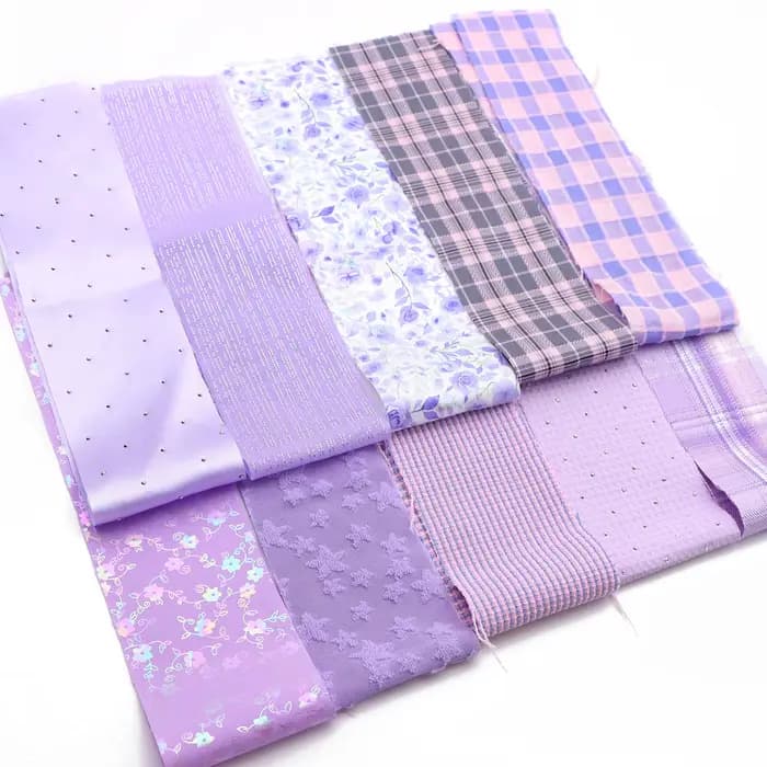 10 rouleaux de tissu violet conçus pour les bandes de tissu de style Jelly Roll, chaque rouleau mesure 2,5 pouces, carrés de quilting prédécoupés.