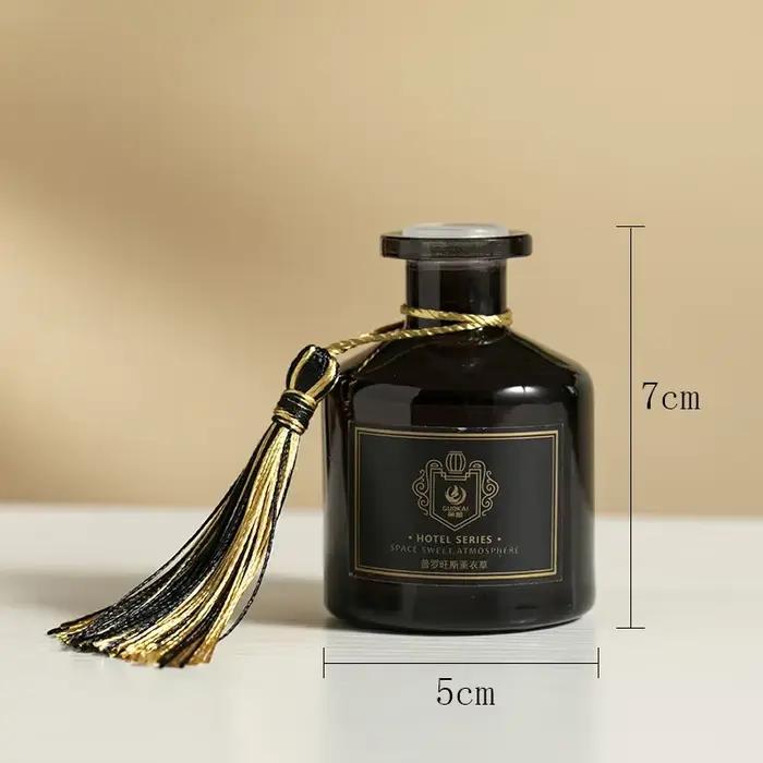 Ensemble diffuseur de parfum à bâtonnets en rotin