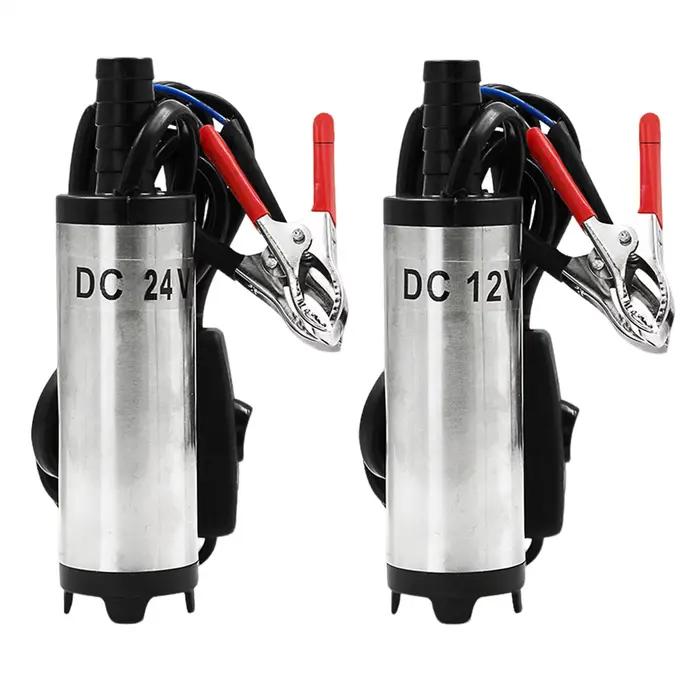 Pompe à huile de transfert robuste et polyvalente, distributeur d'eau portable 12V 24V, pompe à engrenages 38mm pour moteur automobile et pelouse