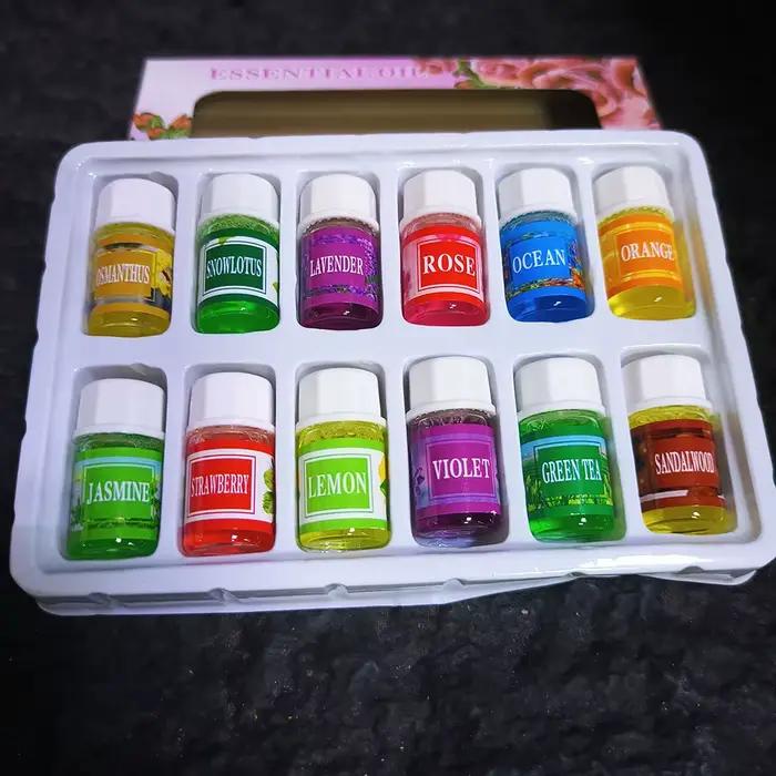 6/12 Boîtes de 3 ml d'huiles essentielles naturelles hydrosolubles aromatiques pures à base de plantes, lavande, jasmin, diffuseur de roseaux, humidificateur, aromathérapie
