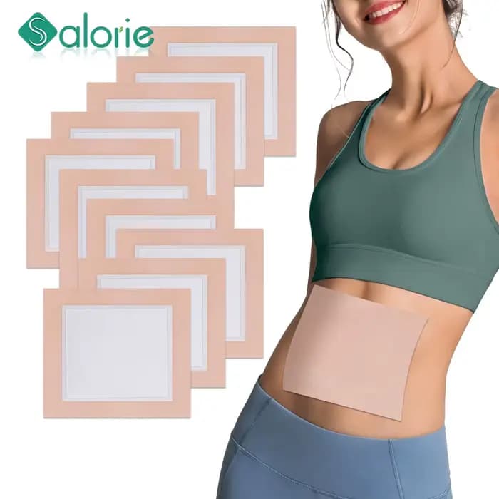 Enveloppement de paquet d'huile de ricin 10 pièces, Kit de paquets d'huile de ricin pour détox du foie, enveloppe d'huile de ricin auto-adhésive très absorbante en coton biologique